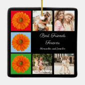 Beste vrienden voor altijd gepersonaliseerde fotoc keramisch ornament (Achterkant)
