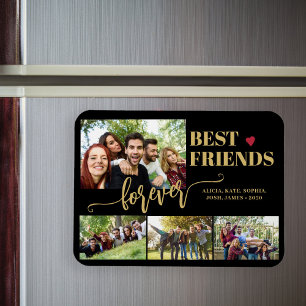 Beste vrienden voor altijd gepersonaliseerde fotoc magneet