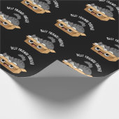 Beste vrienden voor altijd grappige kat en doos pu cadeaupapier (Hoek)