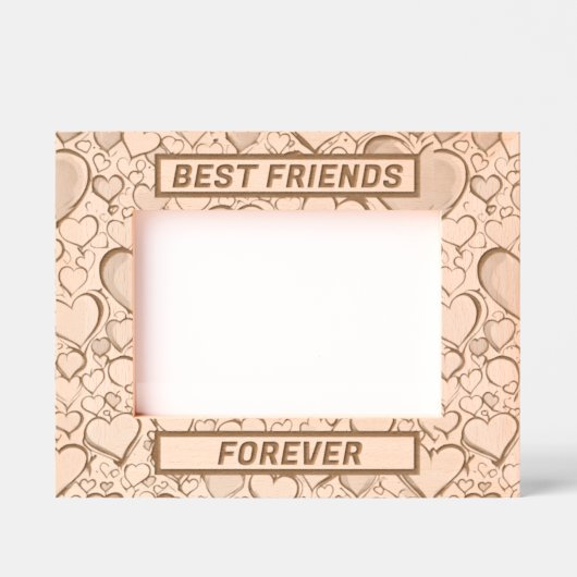 BESTE VRIENDEN VOOR ALTIJD HARTEN GEGRAVEERDE LIJSTJES (Voorkant)