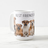 Beste vrienden voor altijd hond koffiemok (Voorkant links)
