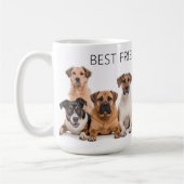 Beste vrienden voor altijd hond koffiemok (Links)