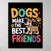 Beste vrienden voor altijd honden poster (Voorkant)