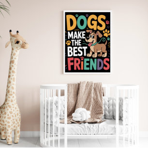 Beste vrienden voor altijd honden poster