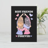 Beste Vrienden Voor Altijd Kaart (Staand voorkant)