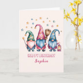 Beste vrienden voor altijd kabouters kaart (Gele Bloem)