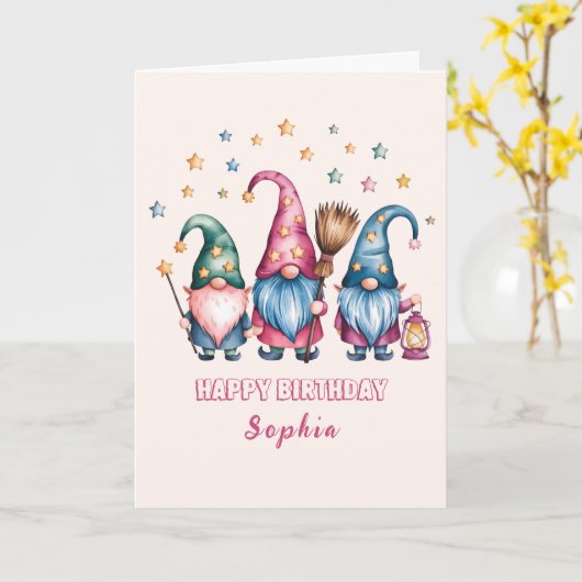 Beste vrienden voor altijd kabouters kaart (Gele Bloem)