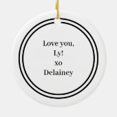 Beste vrienden voor altijd kerst foto jaar keramisch ornament (Achterkant)