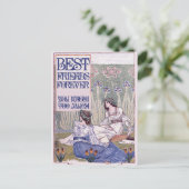 Beste vrienden voor altijd  kunst briefkaart (Staand voorkant)