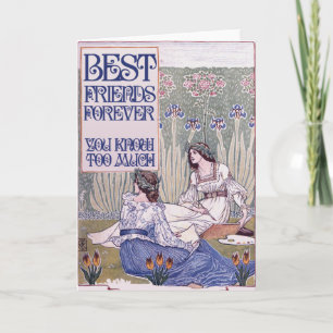 Beste vrienden voor altijd  kunst kaart