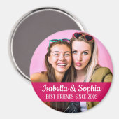 Beste vrienden voor altijd moderne BFF foto Magneet (Voorkant / Achterkant)