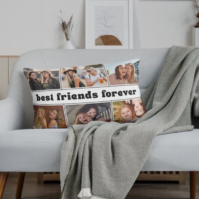 Beste Vrienden Voor Altijd Moderne Fotocollage  Kussen (Creator heeft geüpload)
