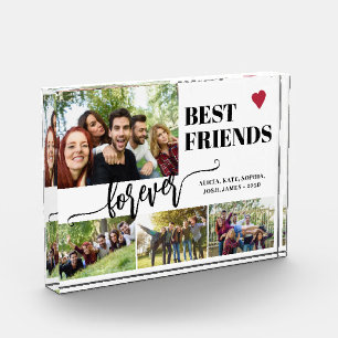 Beste vrienden voor altijd, namen collage fotoblokken