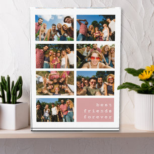 Beste vrienden voor altijd Pink Collage Fotoblokken