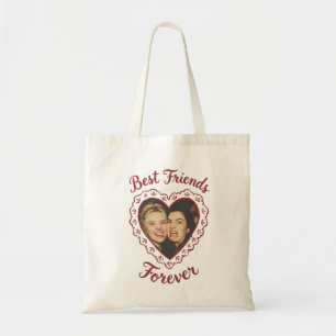 Beste Vrienden Voor Altijd Retro Kant Foto Sjabloo Tote Bag