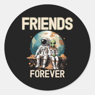 Beste Vrienden Voor Altijd Ronde Sticker