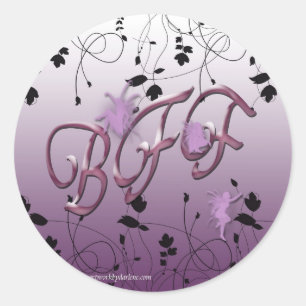 Beste vrienden voor altijd ronde sticker