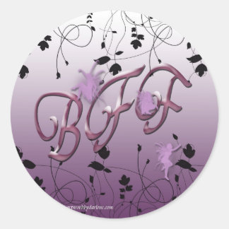 Beste vrienden voor altijd ronde sticker