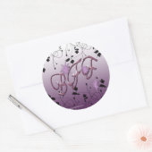 Beste vrienden voor altijd ronde sticker (Envelop)