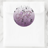 Beste vrienden voor altijd ronde sticker (Tas)