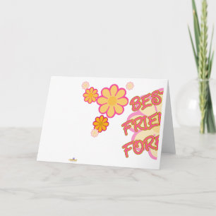 Beste Vrienden Voor Altijd Roze Sinaasappels Bloem Kaart