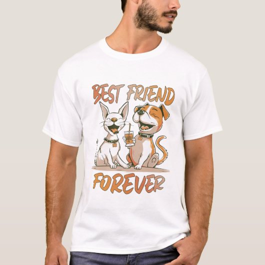 Beste vrienden voor altijd t-shirt (Voorkant)