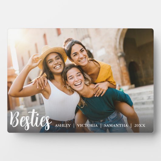 Beste vrienden voor altijd vriendschap fotoplaat (voorkant)