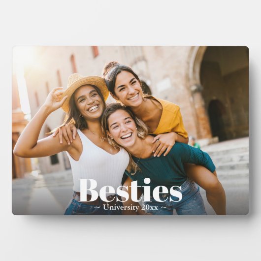 Beste vrienden voor altijd vriendschap fotoplaat (voorkant)