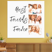 Beste vrienden voor altijd Vriendschap Gift Fotoco Canvas Afdruk (Insitu (Woonkamer))