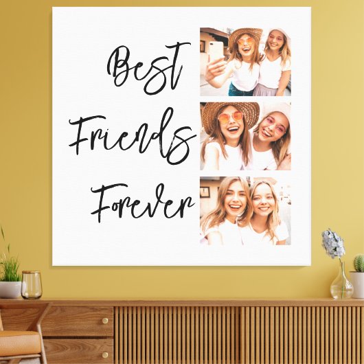 Beste vrienden voor altijd Vriendschap Gift Fotoco Canvas Afdruk (Insitu (Woonkamer))