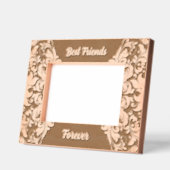 Beste vrienden voor altijd witte bloemen werveling gegraveerde lijstjes (Links)