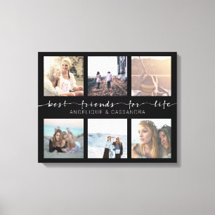 Beste Vrienden voor de Typografie van de Foto van Canvas Afdruk