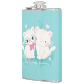 Beste vrienden voor eeuwenoude katten heupfles (Links)