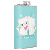 Beste vrienden voor eeuwenoude katten heupfles (Rechts)