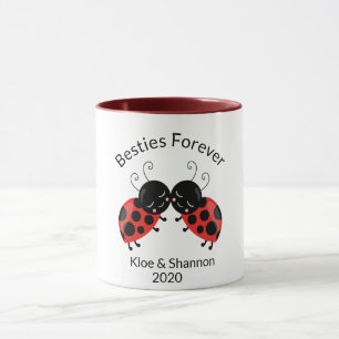 Beste vrienden voor eeuwig Lady Bug koffie Mok