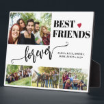 Beste vrienden voor eeuwig moderne fotocollage nam fotoplaat<br><div class="desc">De moderne zwarte en witte beste vrienden voor altijd typografische manuscript met 4 de keepaardse van de douanefoto's creëer uw eigen vertoningsplak.            Gelieve te merken op dat de tekst en de achtergrondkleuren veranderbaar zijn. U kunt hen met een andere kleur vervangen na het selecteren van de optie AANGEPAST.</div>