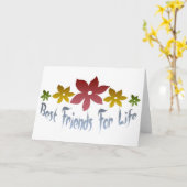 Beste vrienden voor het leven kaart (Gele Bloem)