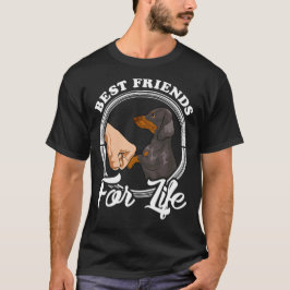 Beste Vrienden Voor Het Leven Mens en Hond T-shirt