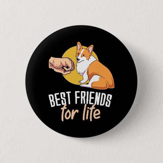 Beste vrienden voor het leven ronde button 5,7 cm (Voorkant)