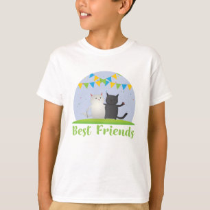Beste vrienden voor katten t-shirt