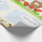 Beste vrienden voor meisjes en honden cadeaupapier