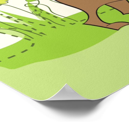 Beste vrienden voor meisjes en honden poster (Hoek)