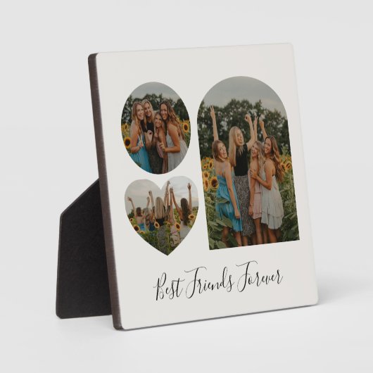 Beste vrienden voor ooit aangepaste BFF-fotovorm Fotoplaat (Voorkant)