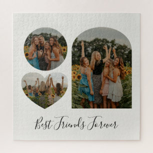 Beste vrienden voor ooit aangepaste BFF-fotovorm Legpuzzel