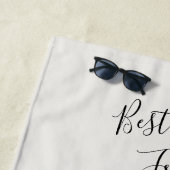 Beste vrienden voor ooit aangepaste BFF-fotovorm Strandlaken (In situ)