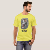 Beste vrienden voor ooit BFF Besties uploaden je f T-shirt (Voorkant volledig)