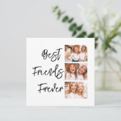 Beste vrienden voor ooit Gift Photo Collage Card (Staand voorkant)