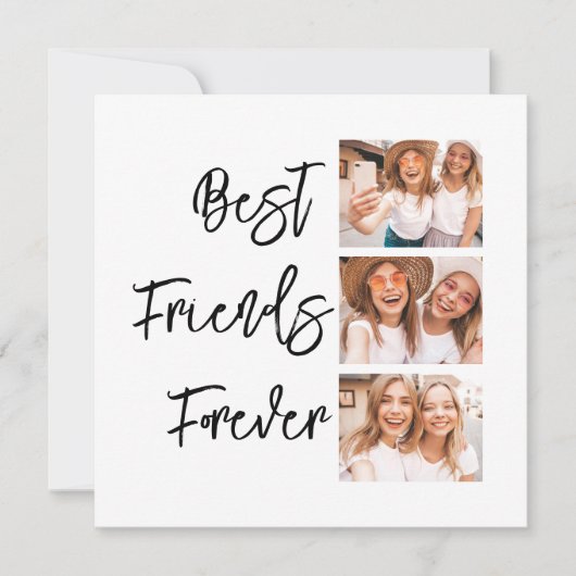 Beste vrienden voor ooit Gift Photo Collage Card (Voorkant)