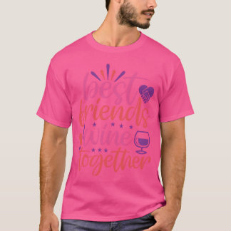 Beste vrienden Winetogether grappig T-shirt