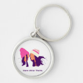 Beste Vrienden Winter Kunst • Acryl Sleutelhanger (Voorkant)